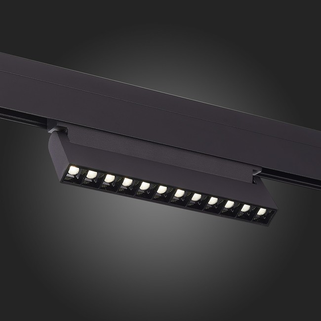 Магнитный трековый светильник Черный LED 1*12W 3000K 1 009Lm Ra>90 36° IP20 L219xW22xH108 48V